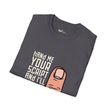 Hand Me Your Script T-Shirt - Bold & Classic #VO Artist Unisex Tee