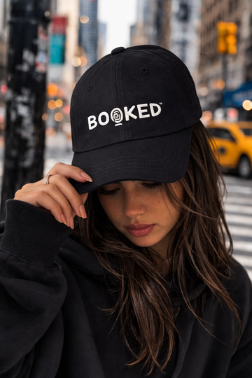 BOOKED White - Classic Dad Cap