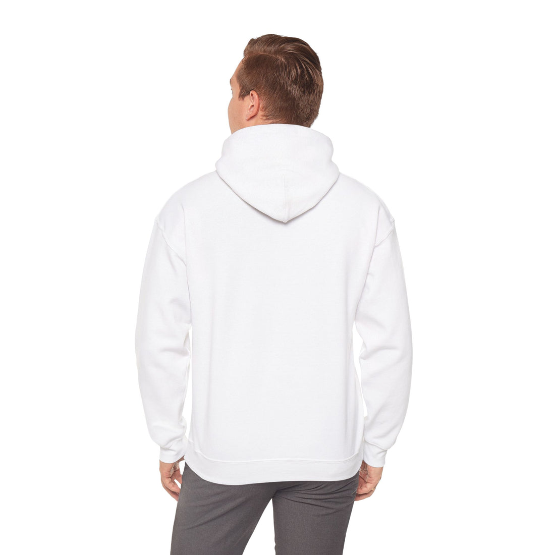 Yellow Conflicted Embroidered Hoodie | Premium Voice Over Heavy Blend™ Sweatshirt
