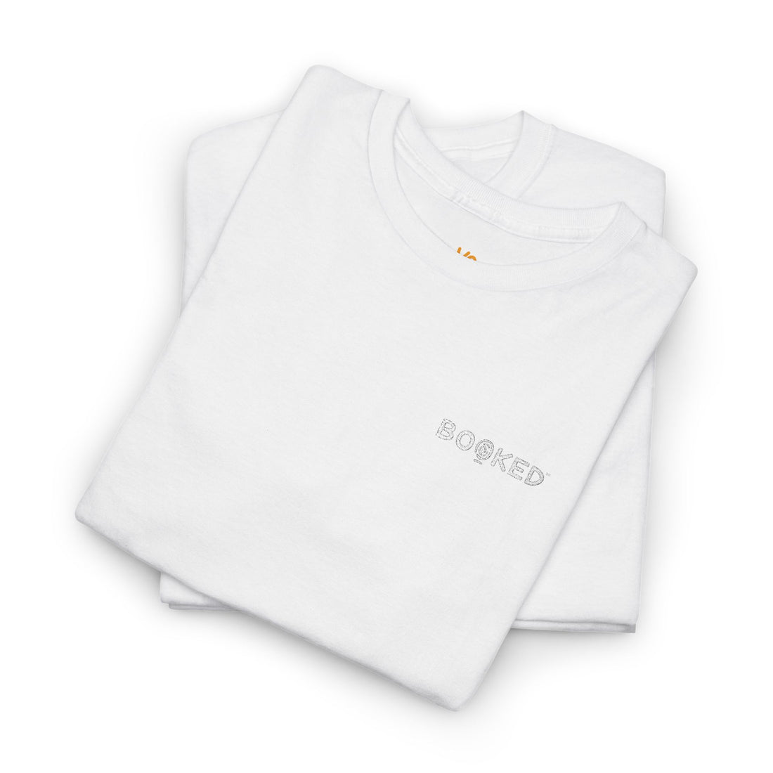 BOOKED White - Unisex Heavy Cotton Tee