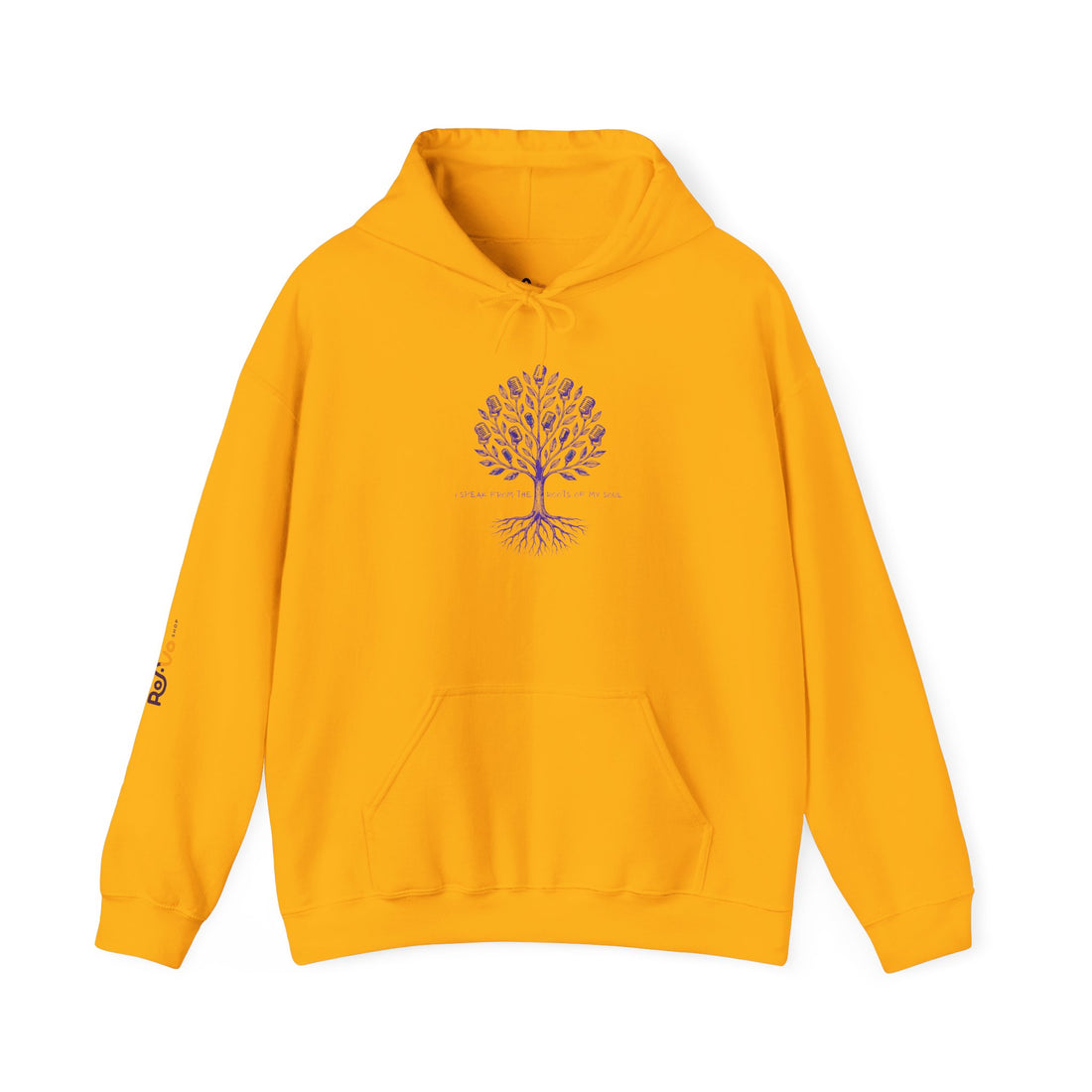 I Speak from the Roots of My Soul - Voice Tree Design for Creatives Hoodie