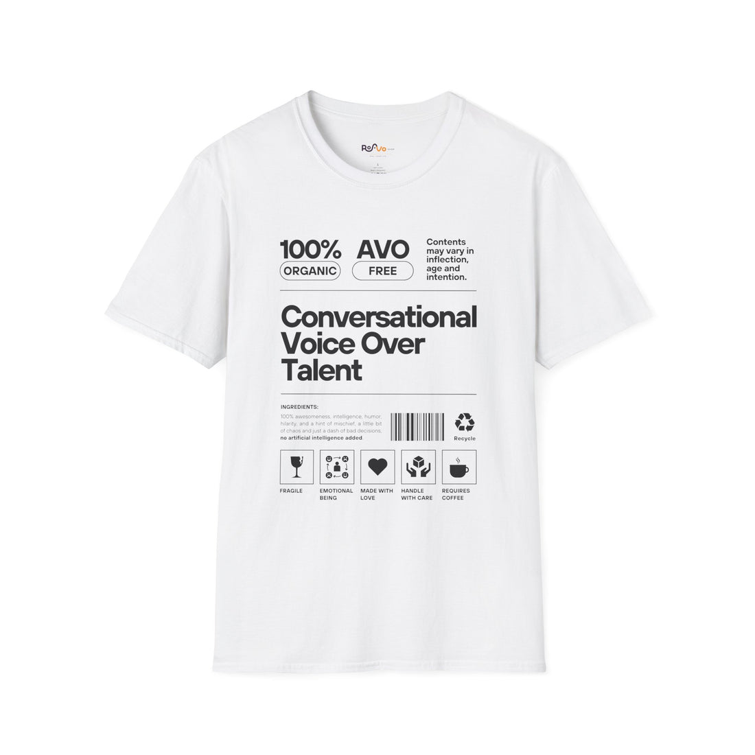 Voice Actor Ingredients T-Shirt - Unisex Soft Cotton Tee by ROA Shop