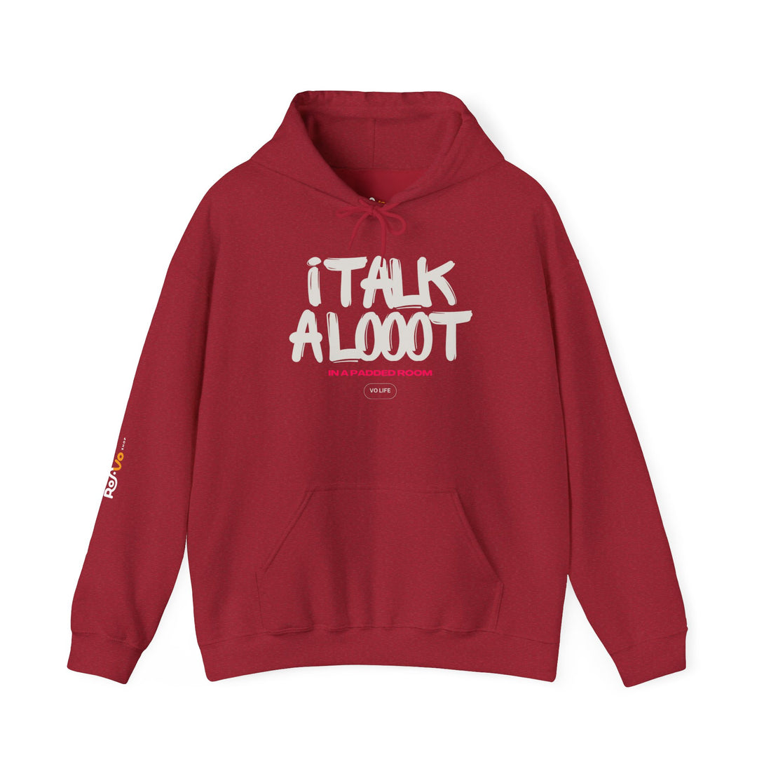 I Talk a Looot in a Padded Room Hoodie - Unisex Voice Actor Sweatshirt by ROA VO Shop