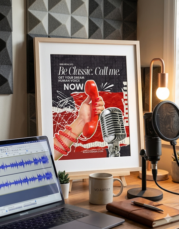Funny Voice Over Poster | "Be Classic. Call Me." | Premium Matte Vertical Print