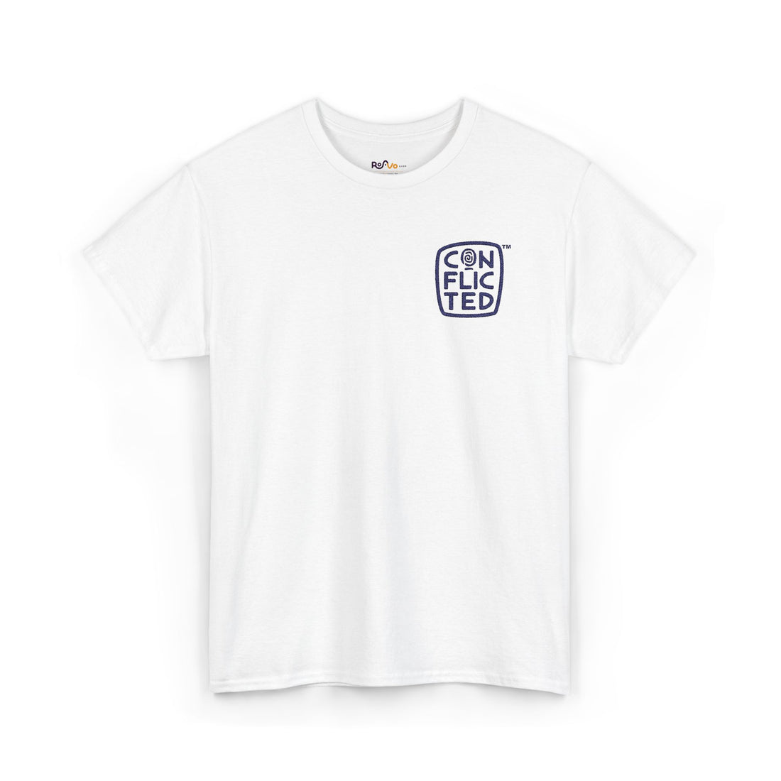 Conflicted Navy - Unisex Heavy Cotton Tee