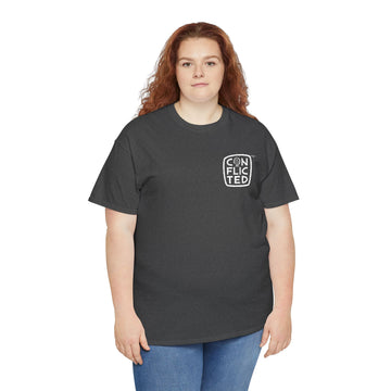 Conflicted White - Unisex Heavy Cotton Tee