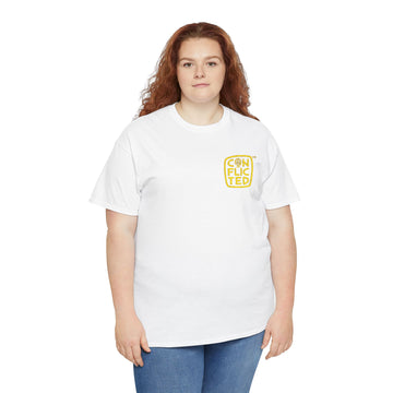 Copy of Conflicted Yellow - Unisex Heavy Cotton Tee
