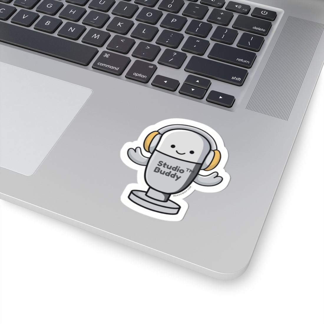 Studio Buddy™ Vinyl Sticker | Cute Microphone Character Decal | High-Quality Water-Resistant Sticker
