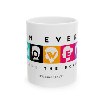 I’m Every Vowel White Ceramic Mug - #WomenInVO Professional Coffee Mug