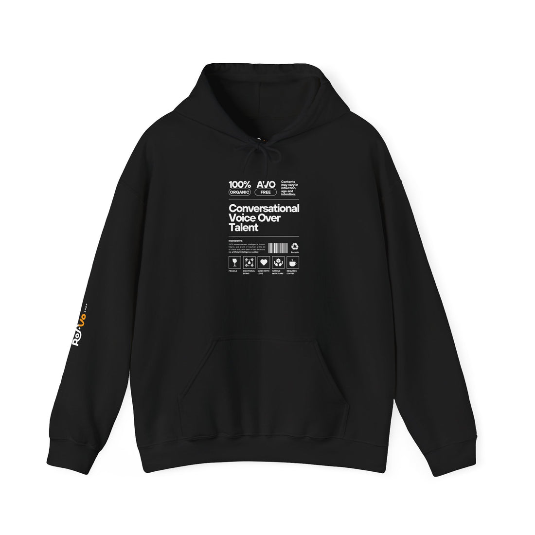 Voice Actor Ingredients Hoodie - Unisex Soft & Cozy Sweatshirt by ROA VO Shop