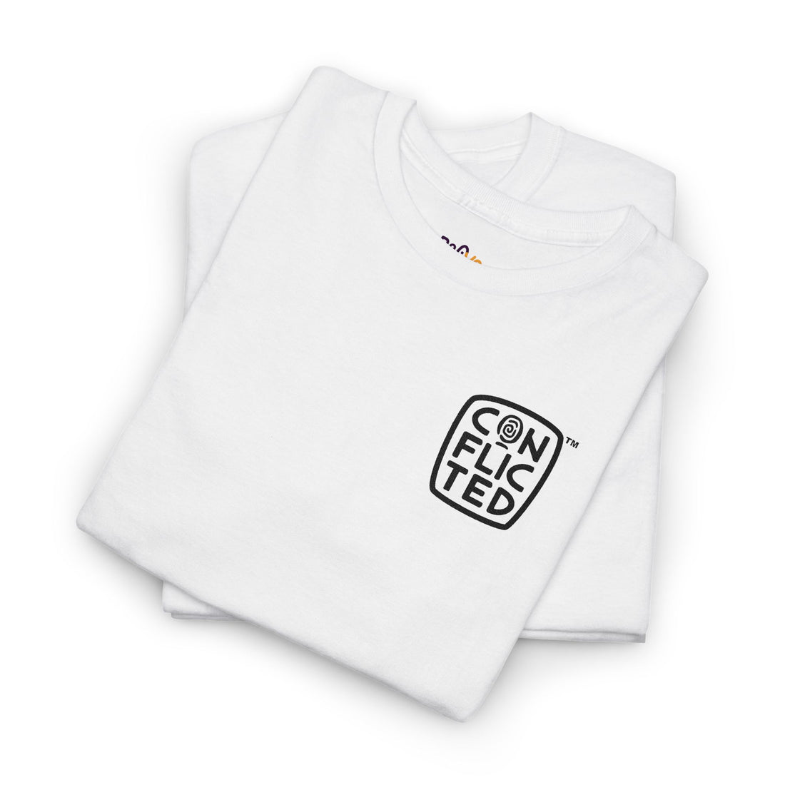 Conflicted Black - Unisex Heavy Cotton Tee