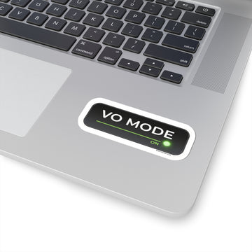 "VO MODE ON" Vinyl Sticker | Recording in Progress Gear Decal | High-Quality Water-Resistant Sticker