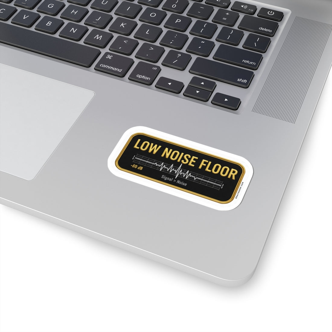 Low Noise Floor Audio Sticker | Signal > Noise Gear Decal | High-Quality Vinyl Sticker