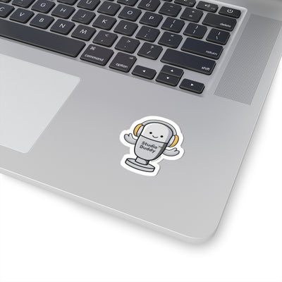 Studio Buddy™ Vinyl Sticker | Cute Microphone Character Decal | High-Quality Water-Resistant Sticker