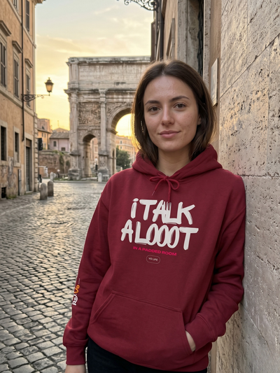 I Talk a Looot in a Padded Room Hoodie - Unisex Voice Actor Sweatshirt by ROA VO Shop