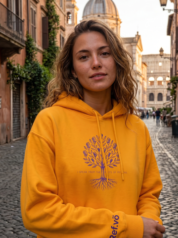 I Speak from the Roots of My Soul - Voice Tree Design for Creatives Hoodie