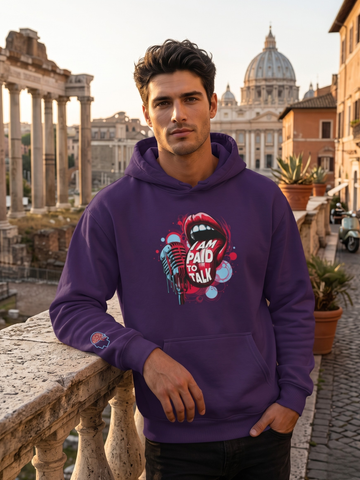 I Am Paid to Talk Hoodie - Unisex Voice Actor Sweatshirt by ROA VO Shop