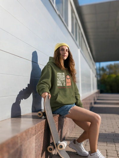 Hand Me Your Script Hoodie - Professional Voice Actor #VO Confidence Sweatshirt