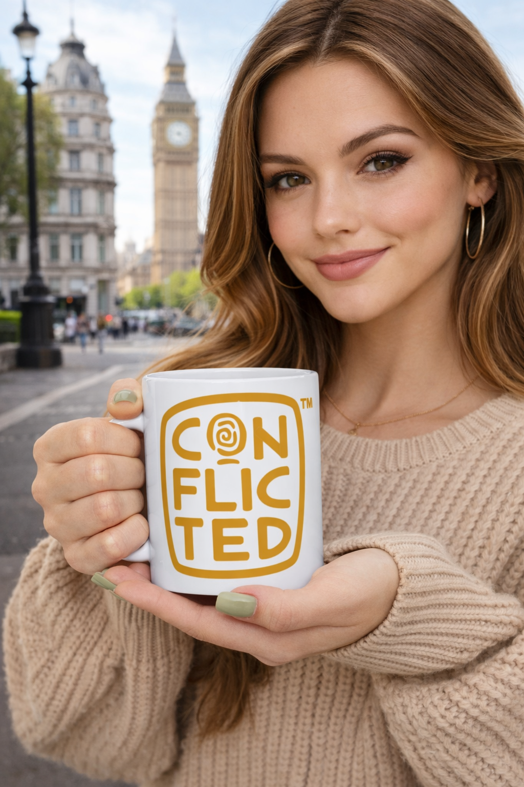 CONFLICTED Yellow Coffee Mug